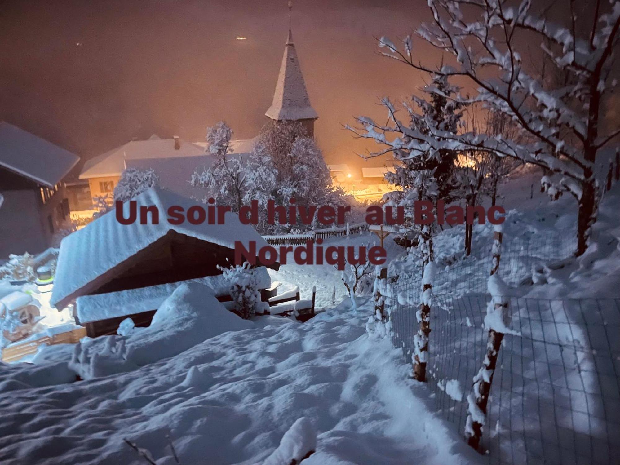 Vila Le Blanc Nordique Le Bouchet-Mont Charvin Exteriér fotografie